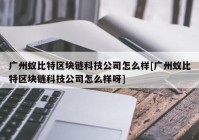 广州蚁比特区块链科技公司怎么样[广州蚁比特区块链科技公司怎么样呀]